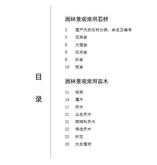 常用景观石材及苗木标准图集,无私分享