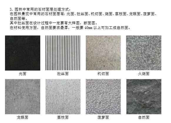 常用景观石材及苗木标准图集,无私分享