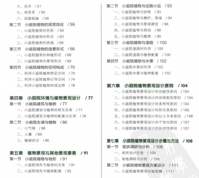 景观书籍|小庭院植物景观设计,黄清俊.全彩版(162页)