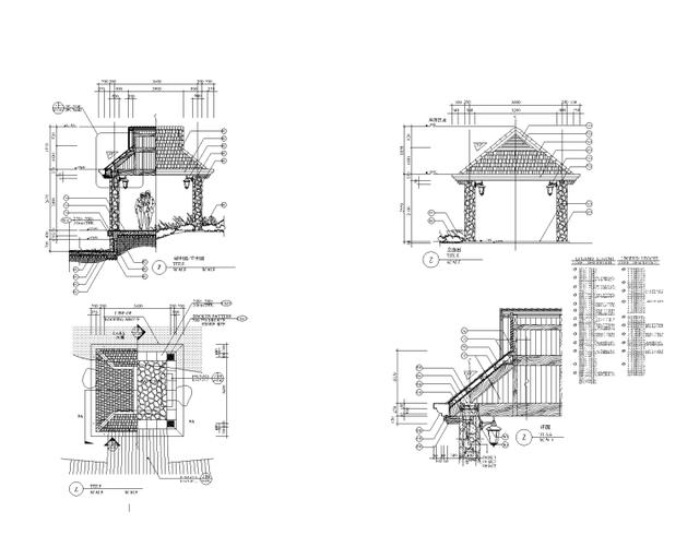 景观各式亭子设计施工图全集（共80套）