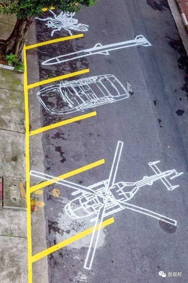 就一个停车位,人家都绞尽脑汁做创意