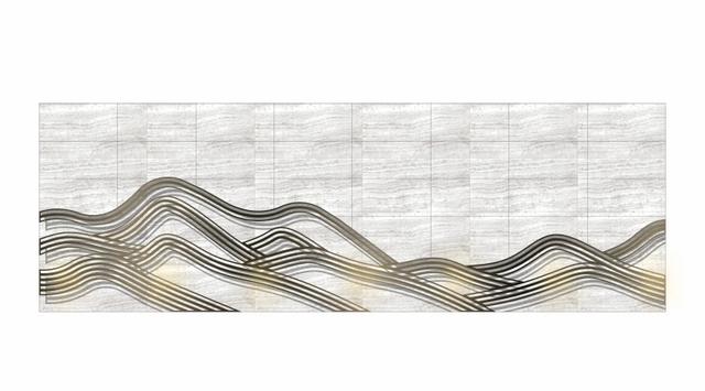 66张新中式山水墙意向图,附赠48个山水景观墙源文件,直接拿来用