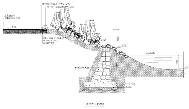 六十四种-各式园林水景做法施工图集(驳岸,莲花池,喷泉等)