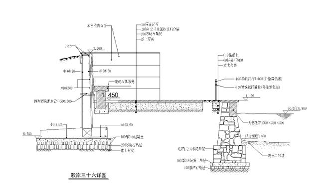 六十四种-各式园林水景做法施工图集(驳岸,莲花池,喷泉等)