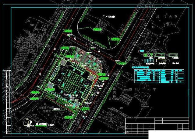 校园规划总平面图44套，建筑景观园林设计CAD方案图纸分享