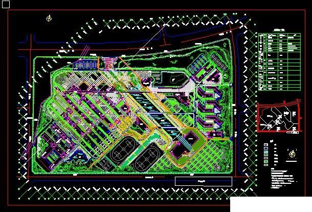 校园规划总平面图44套，建筑景观园林设计CAD方案图纸分享