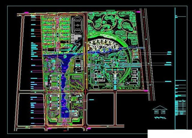 校园规划总平面图44套，建筑景观园林设计CAD方案图纸分享