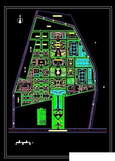 校园规划总平面图44套，建筑景观园林设计CAD方案图纸分享