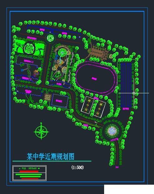 校园规划总平面图44套，建筑景观园林设计CAD方案图纸分享