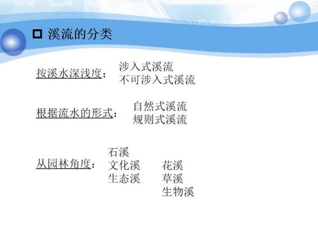 溪流景观设计(PPT 84页),园林学习资源分享