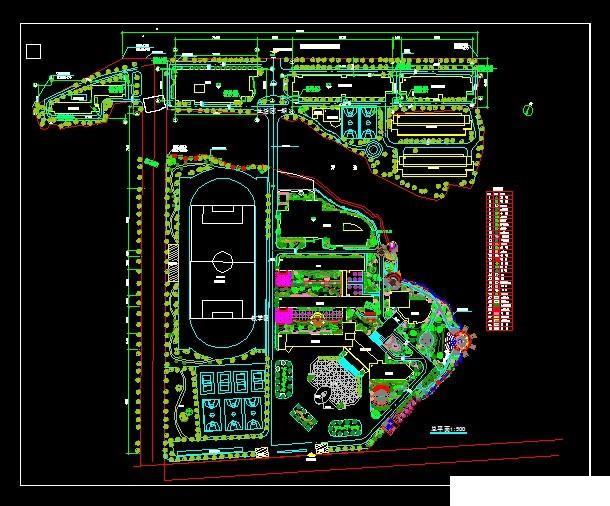 校园规划总平面图44套，建筑景观园林设计CAD方案图纸分享