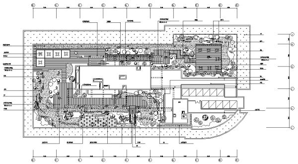 最全屋顶花园景观设计CAD平面图95套，经典收藏
