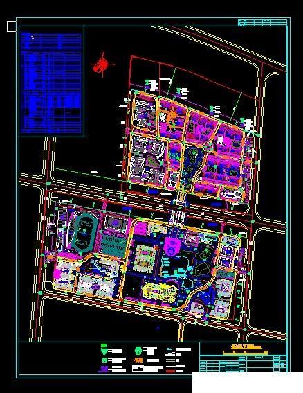 校园规划总平面图44套，建筑景观园林设计CAD方案图纸分享