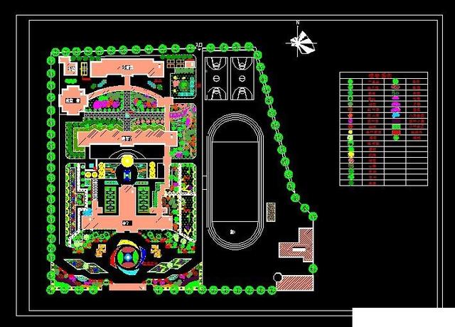 校园规划总平面图44套，建筑景观园林设计CAD方案图纸分享