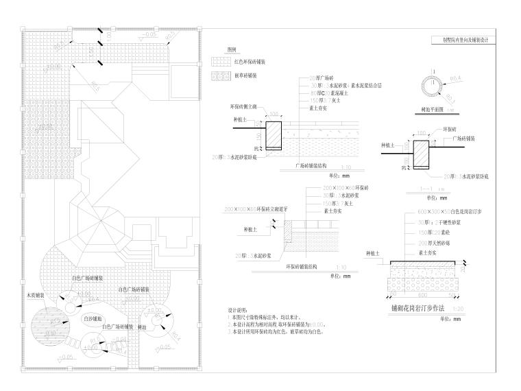 别墅庭院绿化及铺装图纸-MODEL