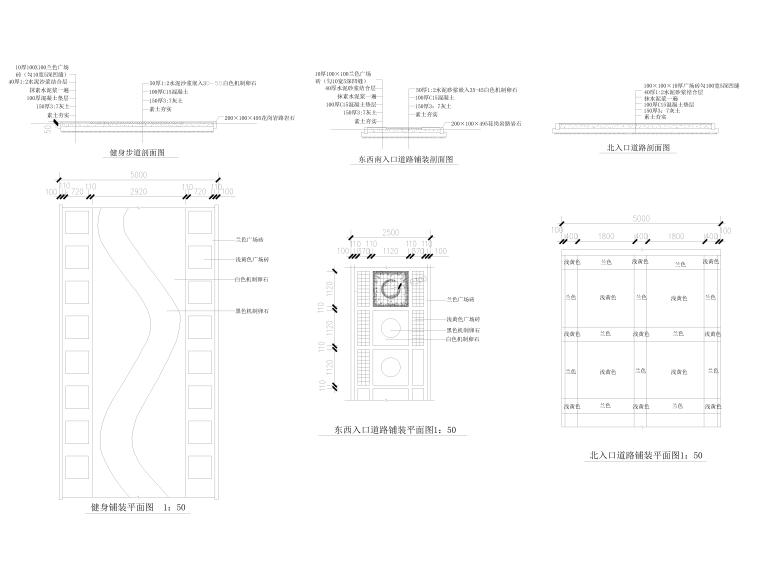 道路铺装大样图-Model