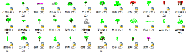 园林景观CAD专用图块大集合（植物，铺装，_2