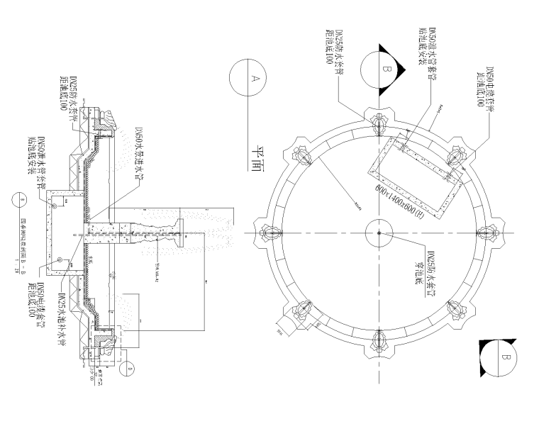 喷泉施工图3
