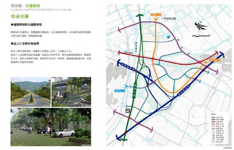 [浙江]特色健康小镇景观设计方案-交通规划图