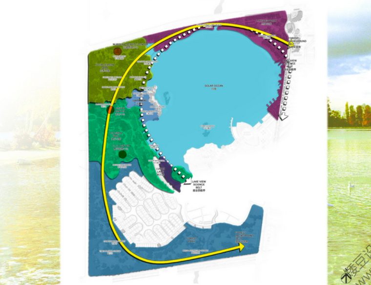 [浙江]金华生态滨湖公园景观设计方案-公园功能分析图