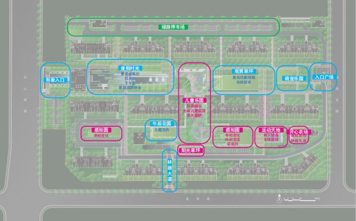 [江苏]苏州极简主义度假式居住区景观设计-活动空间分析