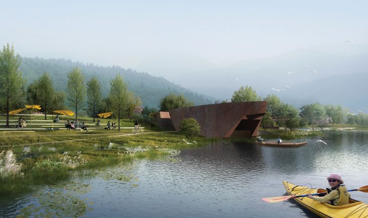 [湖北]武汉东湖绿道森林公园景观设计文本-创意广场效果图