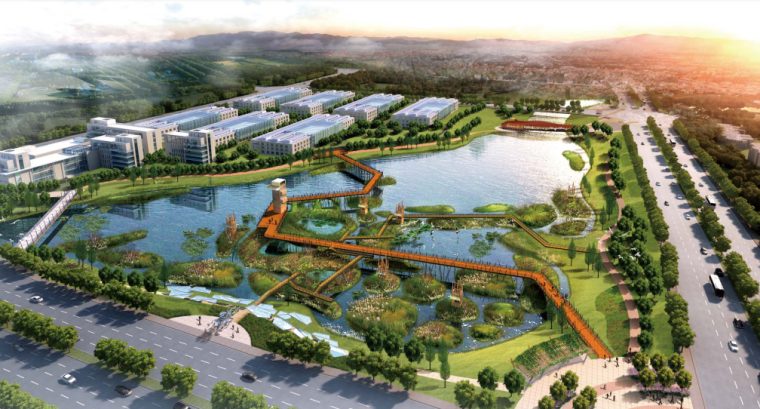 [河南]郑州梅河生态文化休闲水系景观设计-效果图3