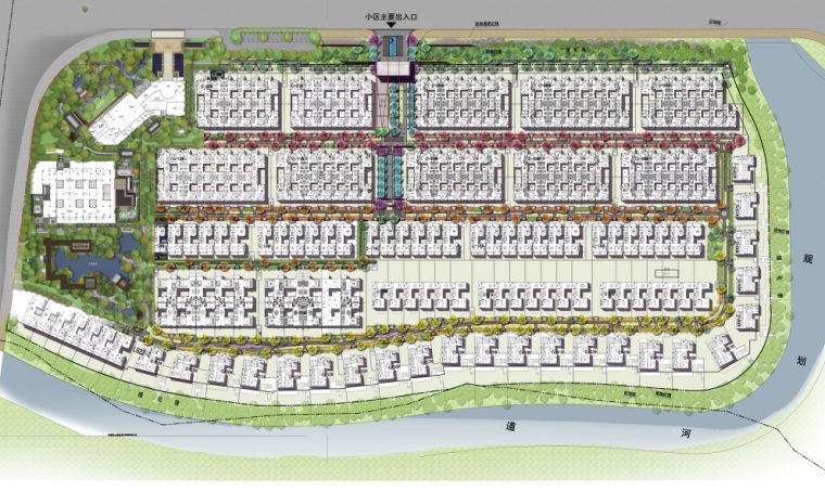 [福建]福州王府园林高档居住院子景观设计-总平面图