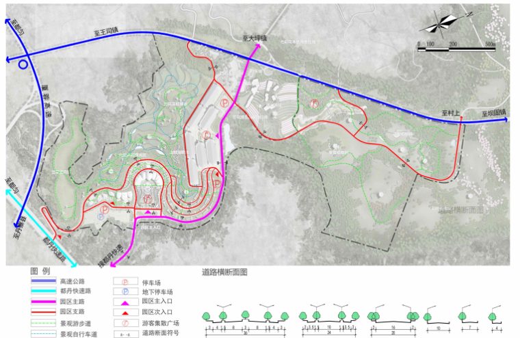 [贵州]都匀带状国家农业公园景观设计方案-道路交通规划