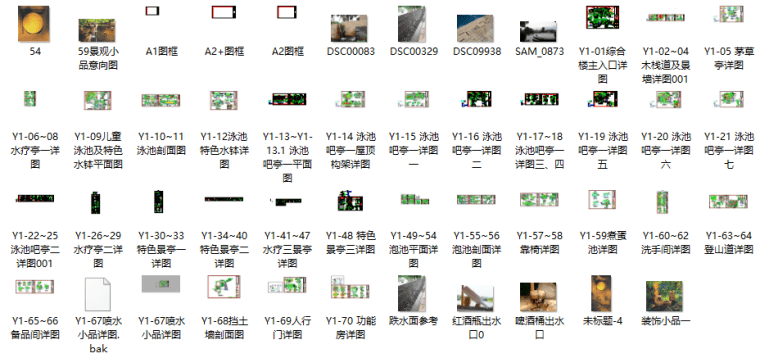 [云南]温泉度假区景观CAD施工图-含水电结构_2