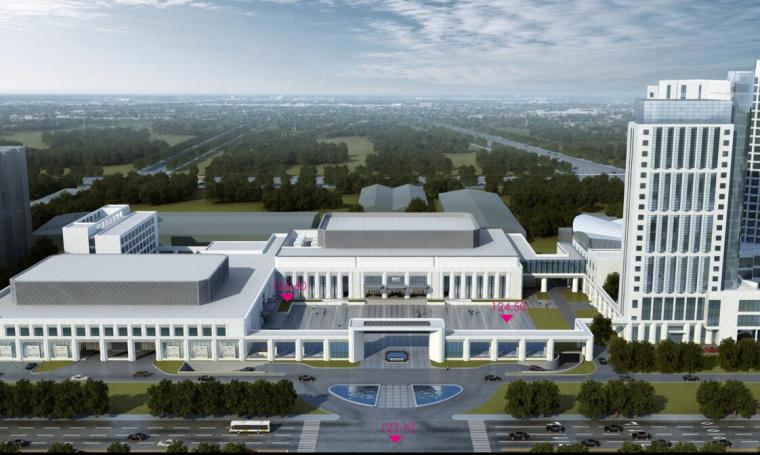 [山东]潍坊绿地商业广场景观设计方案-01 鸟瞰图