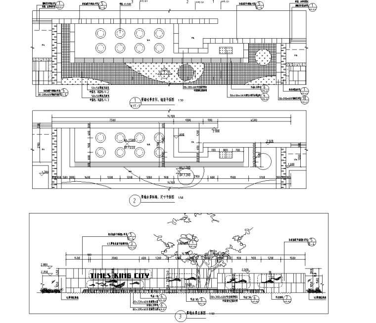 经典特色小型游泳池施工图设计 (5)