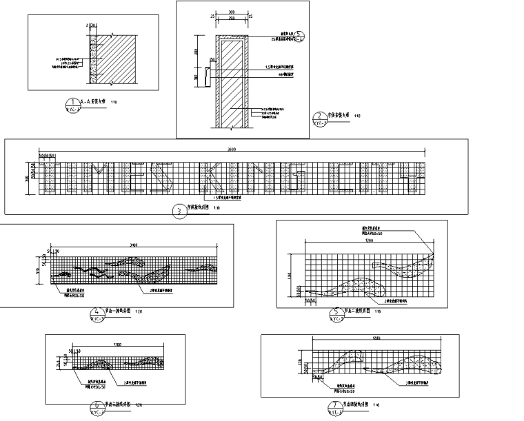 经典特色小型游泳池施工图设计 (7)