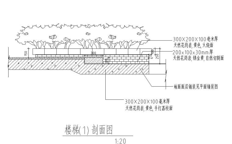 花池,坐凳,台阶大样详图设计 (4)