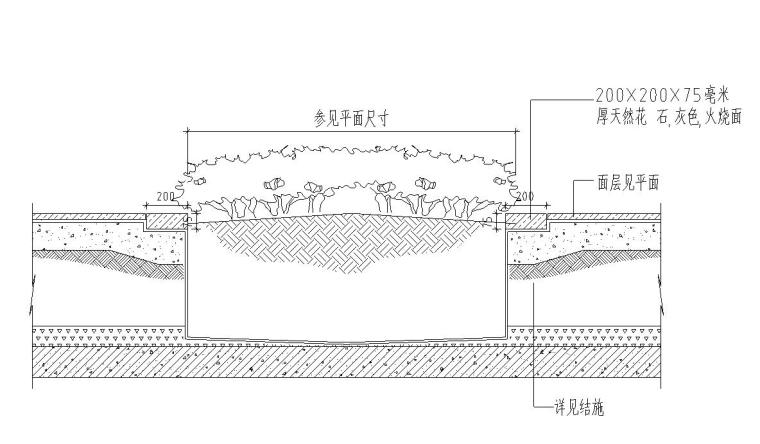 花池,坐凳,台阶大样详图设计 (1)