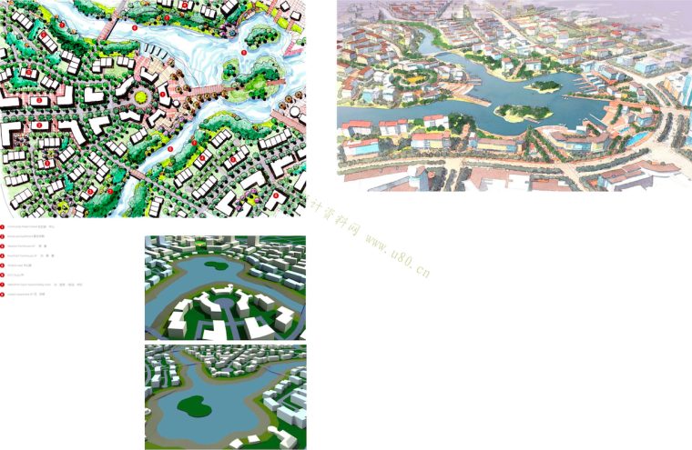 [山东]青岛小珠山城市片区景观设计方案-城市规划鸟瞰图