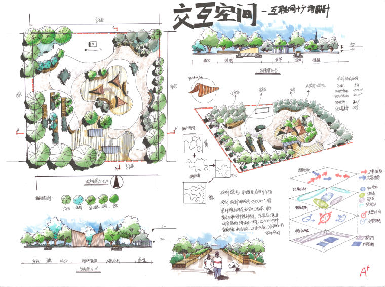 商业广场设计手绘作品26张-001-160730-0025