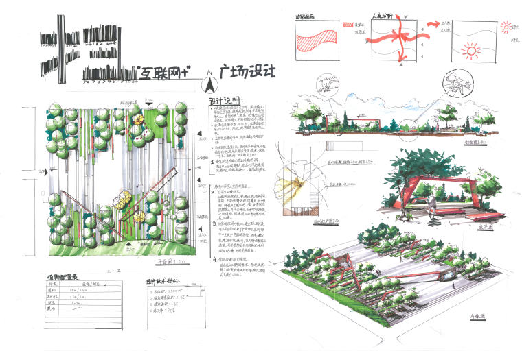 商业广场设计手绘作品26张-001-160730-0030