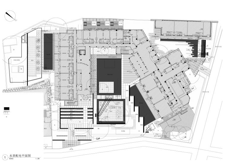 杭州现代中式度假酒店园建CAD施工图+实景照片