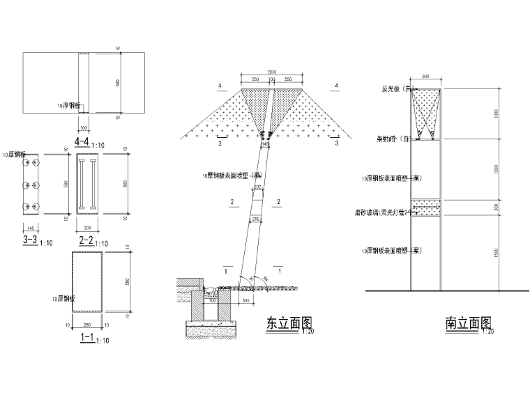 30套景观灯柱CAD施工大样图