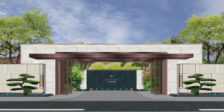 现代展示区景观施工效果控制手册
