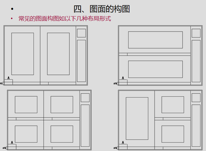 室内装饰施工图设计培训讲义(102页)-常见的图面构图布局形式 室内装饰施工图设计培训讲义(102页)-常见的图面构图布局形式