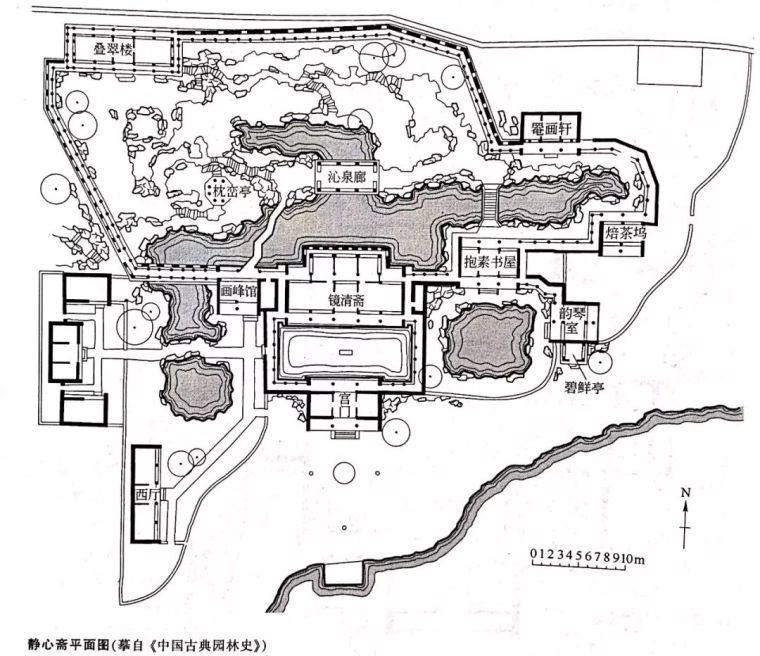 南北方经典中国园林平面图赏析 南北方经典中国园林平面图赏析