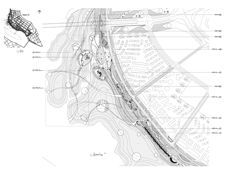 遂宁市河东新区五彩滨江景观带设计CAD施工图 遂宁市河东新区五彩滨江景观带设计CAD施工图