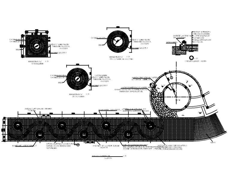 景观硬质铺装样式CAD详图