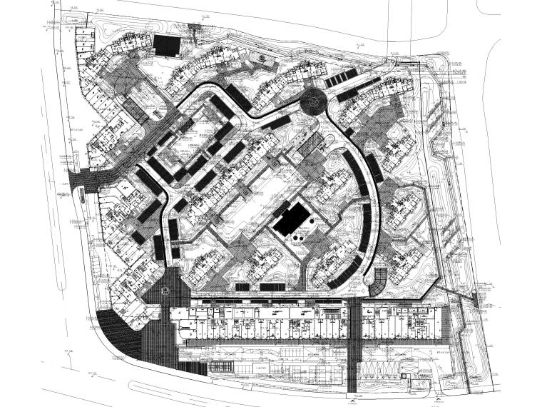 宁波地铁站周边园林景观CAD施工图