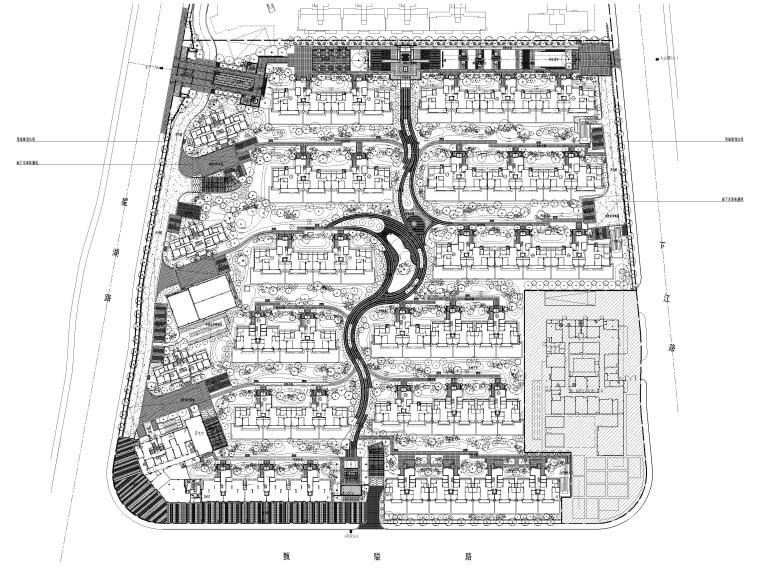 宁波湾头居住区景观设计CAD施工图