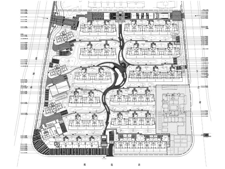 宁波湾头居住区景观设计CAD施工图