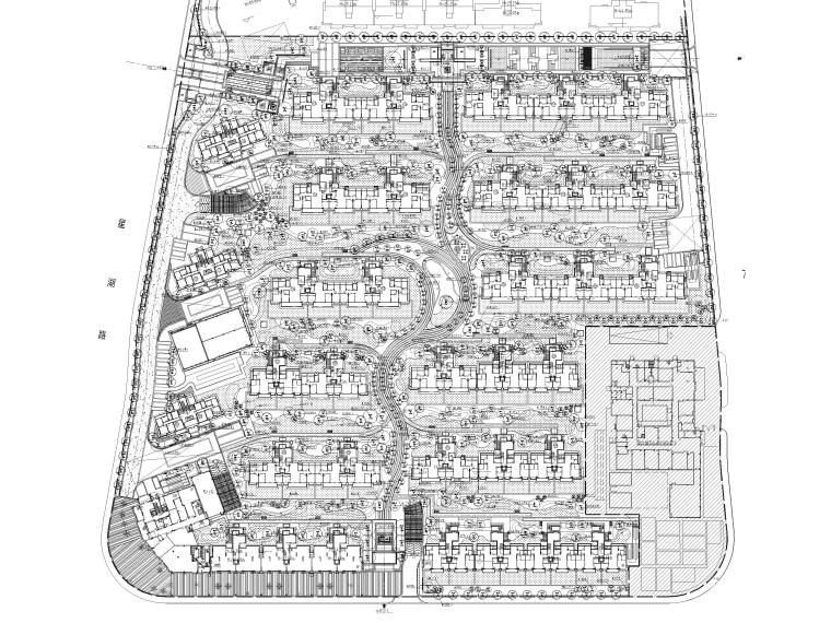 宁波湾头居住区景观设计CAD施工图