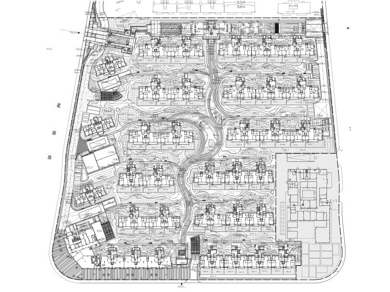 宁波湾头居住区景观设计CAD施工图